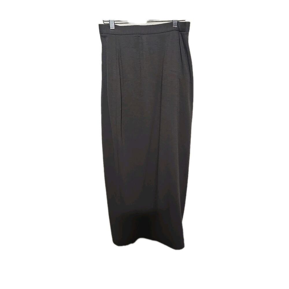 NWT Vtg Valerie Stevens Brown Pure Wool Straight Pencil Midi Skirt‎ Womans 8
